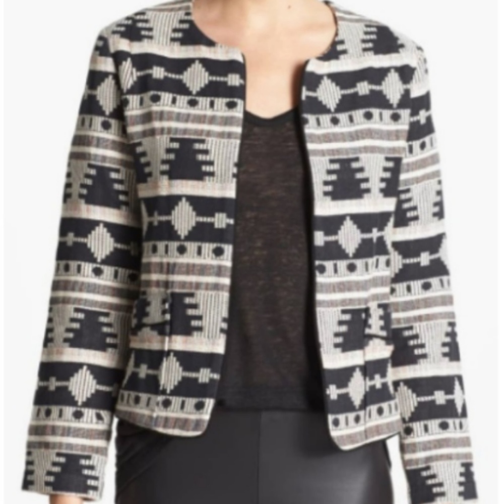 Nordstroms Aztec Confetti Print Structured Blazer - image 6